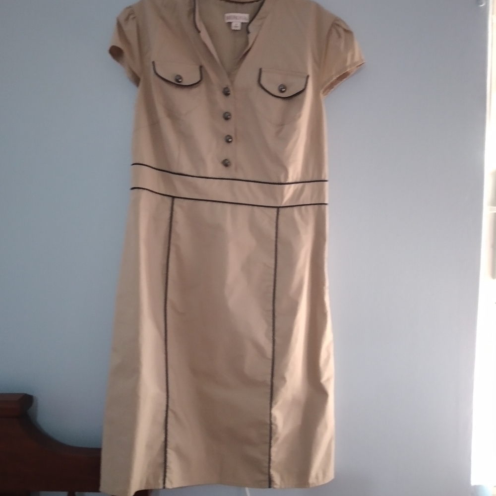 Beige Merona short sleeve dress